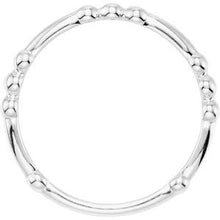 Charger l'image dans la galerie, Sterling Silver Stackable Beaded Ring
