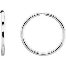 Load image into Gallery viewer, Sterling Silver 15 mm Endless Hoop Tube Earrings

