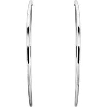Load image into Gallery viewer, Sterling Silver 53 mm Endless Hoop Tube Earrings
