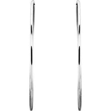 Load image into Gallery viewer, Sterling Silver 69 mm Endless Hoop Tube Earrings
