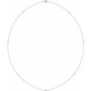 14K Rose 1 5/8 CTW Lab-Grown Diamond 7-Station 24