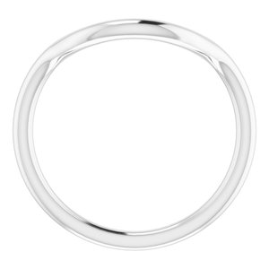 Sterling Silver Band for 15 mm Round Ring