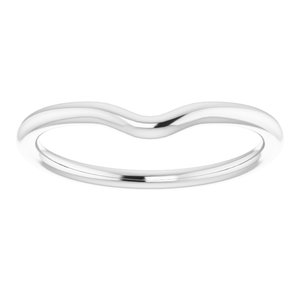 Sterling Silver Band for 8 x 6 mm Oval Ring