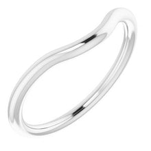 Charger l&#39;image dans la galerie, Sterling Silver Band for 10 x 10 mm Cushion Ring
