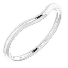 Charger l'image dans la galerie, Sterling Silver Band for 9 x 9 mm Cushion Ring
