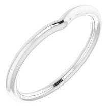 Charger l'image dans la galerie, Sterling Silver Band for 6 x 3.5 mm Marquise Ring
