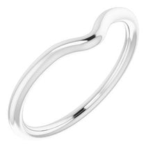 Charger l&#39;image dans la galerie, Sterling Silver Band for 9 x 6 mm Pear Ring

