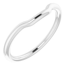Charger l'image dans la galerie, Sterling Silver Band for 8 x 8 mm Square Ring
