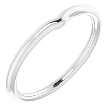 Charger l'image dans la galerie, Sterling Silver Band for 5 x 3 mm Pear Ring
