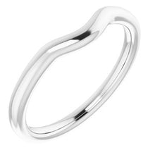 Charger l'image dans la galerie, Sterling Silver Band for 7.4 mm Round Ring
