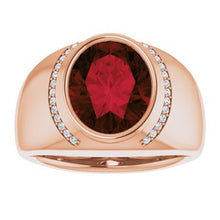 Charger l&#39;image dans la galerie, Men&#39;s Bezel-Set Ring
