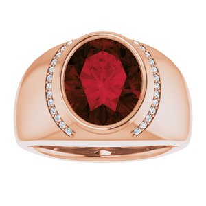 Men's Bezel-Set Ring