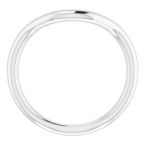 Sterling Silver Band for 8 x 6 mm Oval Ring