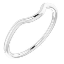 Charger l'image dans la galerie, Sterling Silver Band for 5 x 5 mm Cushion
