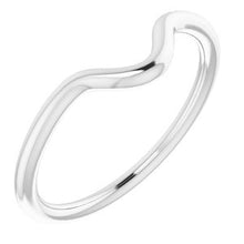 Charger l'image dans la galerie, Sterling Silver Band for 9 x 6 mm Pear
