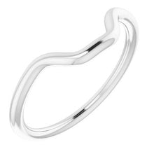 Charger l'image dans la galerie, Sterling Silver Band for 11 x 9 mm Emerald
