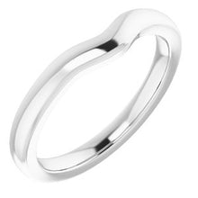 Charger l'image dans la galerie, Sterling Silver Band for 6x4 mm Oval Ring
