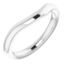 Charger l'image dans la galerie, Sterling Silver Band for 6.5 mm Square Ring
