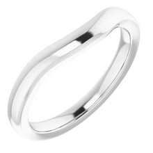 Charger l'image dans la galerie, Sterling Silver Band for 6 mm Square Ring
