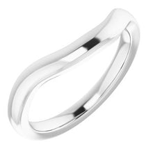 Charger l'image dans la galerie, Sterling Silver Band for 10 mm Square Ring
