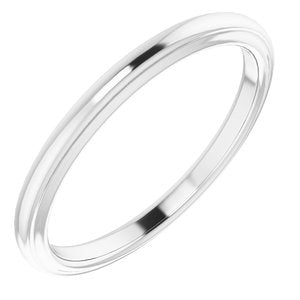 Sterling Silver Band for 4.4 mm Round Ring