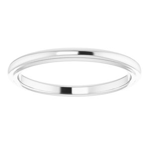 Sterling Silver Band for 6x4 mm Oval Ring