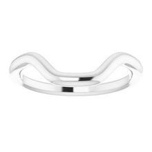 Load image into Gallery viewer, Sterling Silver Band for 8 x 6 mm Emerald Ring
