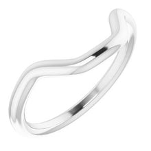 Charger l'image dans la galerie, Sterling Silver Band for 9 x 7 mm Emerald Ring

