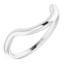 Charger l'image dans la galerie, Sterling Silver Band for 10 x 10 mm Square Ring
