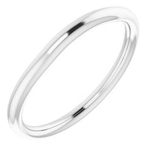 Charger l'image dans la galerie, Sterling Silver Band for 5.5 mm Round Ring
