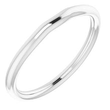 Charger l'image dans la galerie, Sterling Silver Band for 6x4 mm Oval Ring
