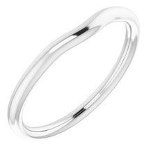 Charger l'image dans la galerie, Sterling Silver Band for 7.4 mm Round Ring
