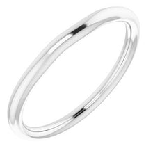 Charger l'image dans la galerie, Sterling Silver Band for 6 mm Cushion Ring
