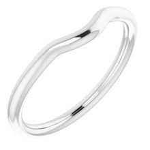 Charger l'image dans la galerie, Sterling Silver Band for 9x7 mm Oval Ring
