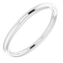 Charger l'image dans la galerie, Sterling Silver Band for 5 mm Cushion Ring
