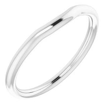 Charger l'image dans la galerie, Sterling Silver Band for 6 mm Square Ring
