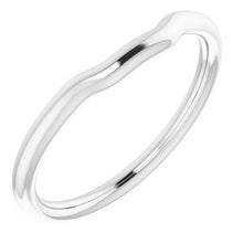 Charger l'image dans la galerie, Sterling Silver Band for 7.5 mm Square Ring
