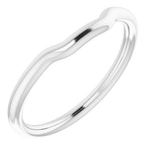 Charger l'image dans la galerie, Sterling Silver Band for 8 mm Square Ring
