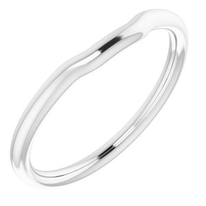 Sterling Silver Band for 7 mm Square Ring