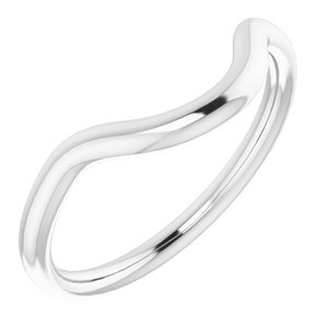Sterling Silver Band for 9.4 mm Round Ring