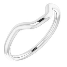Charger l'image dans la galerie, Sterling Silver Band for 7x5 mm Emerald Ring
