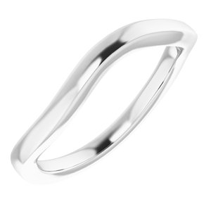 Sterling Silver Band for 7.4 mm Round Ring