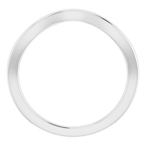 Sterling Silver Band for 4.4 mm Round Ring