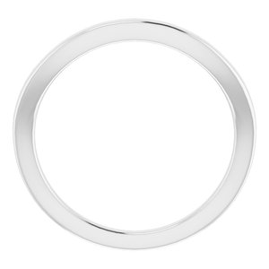 Sterling Silver Band for 14 mm Round Ring