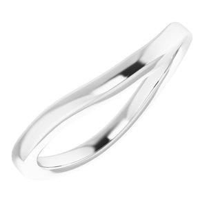Sterling Silver Band for 15x11 mm Emerald Ring