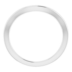Sterling Silver Band for 14x10 mm Emerald Ring