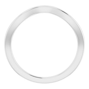 Sterling Silver Band for 5x3 mm Emerald Ring