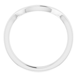 Sterling Silver Band for 12 x 12 mm Cushion Ring