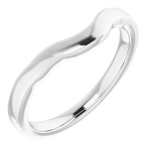 Sterling Silver Band for 7.4 mm Round Ring
