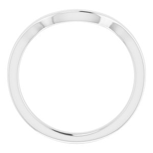 Sterling Silver Band for 9 x 9 mm Cushion Ring